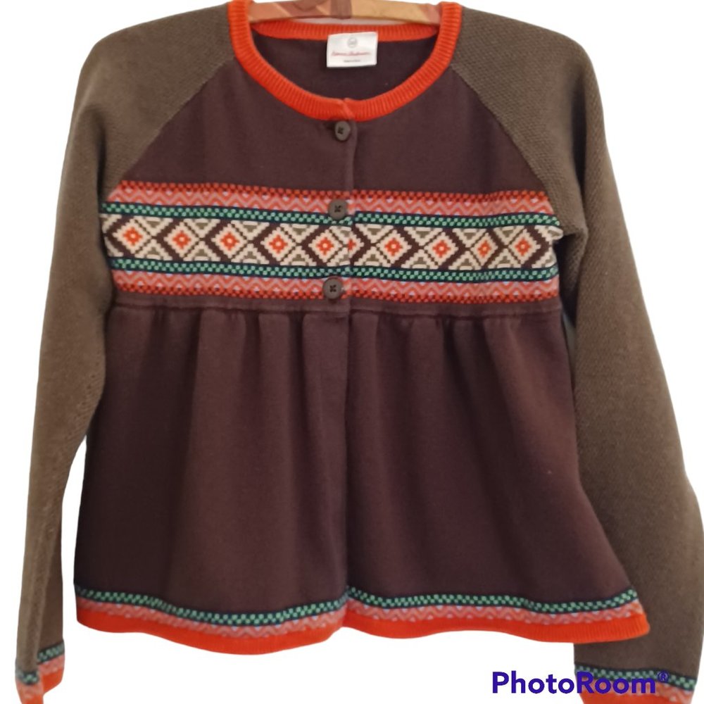 HANNA ANDERSSON CARDIGAN SWEATER, SIZE 14